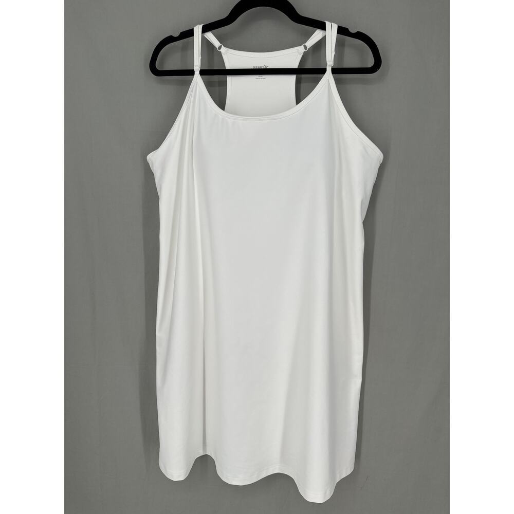 Old Navy White Mini Slip Dress with Spaghetti Straps